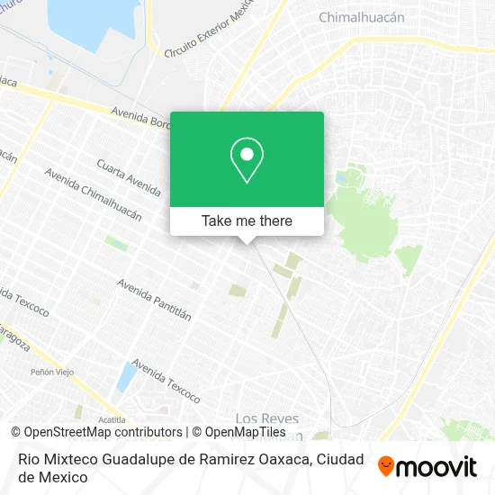 Rio Mixteco Guadalupe de Ramirez Oaxaca map