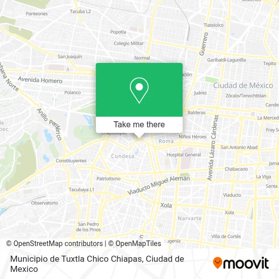 Municipio de Tuxtla Chico Chiapas map