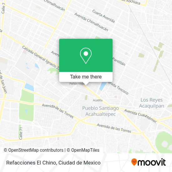 Refacciones El Chino map