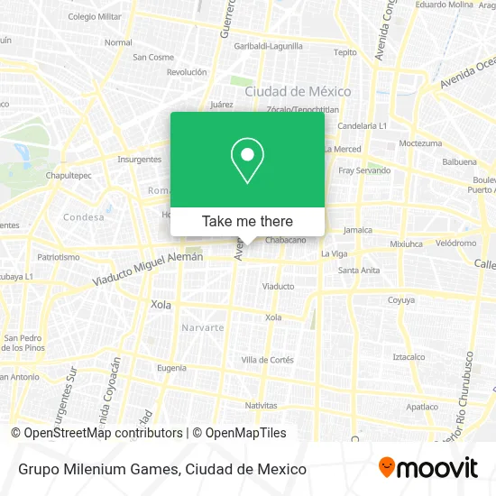 Grupo Milenium Games map