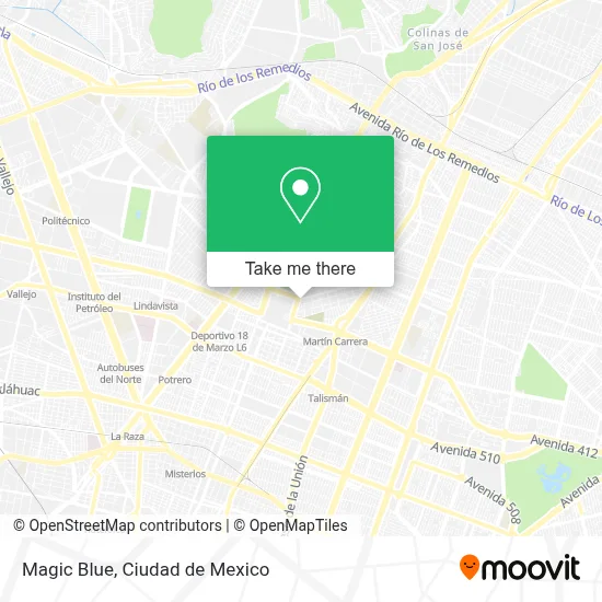 Magic Blue map