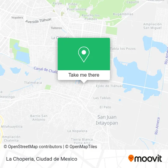 La Choperia map