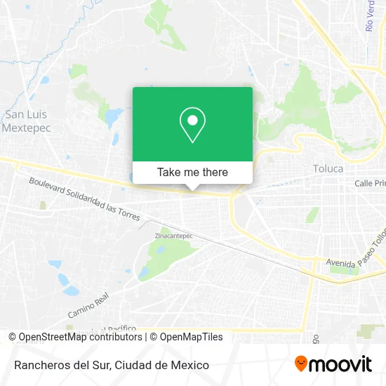 Rancheros del Sur map