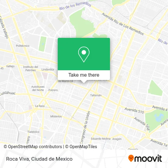 Roca Viva map