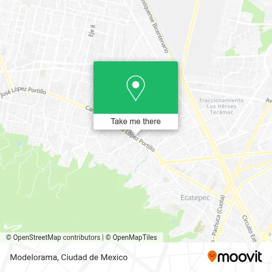 Modelorama map
