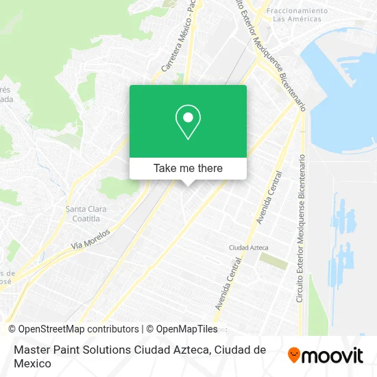 Master Paint Solutions Ciudad Azteca map