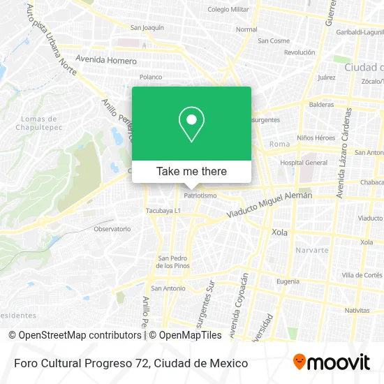 Foro Cultural Progreso 72 map