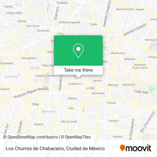 Los Churros de Chabacano map