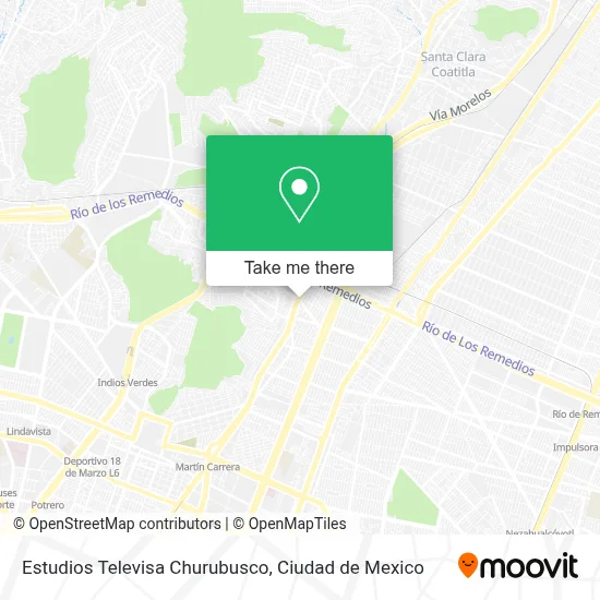 Estudios Televisa Churubusco map
