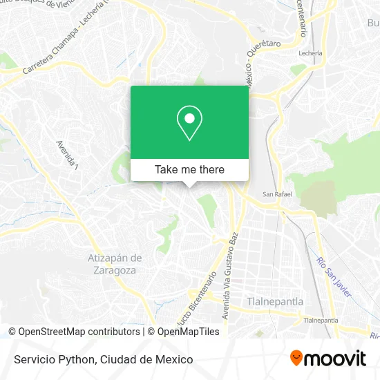 Servicio Python map