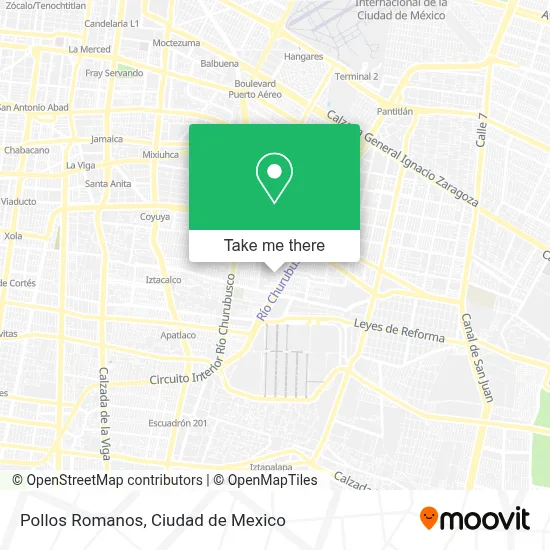Pollos Romanos map