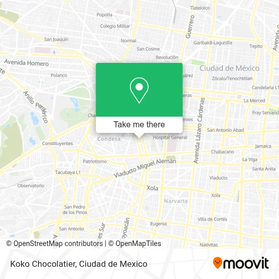 Koko Chocolatier map