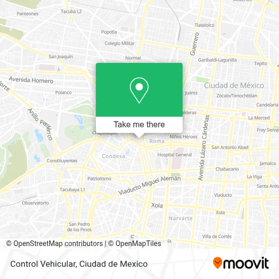 Control Vehicular map