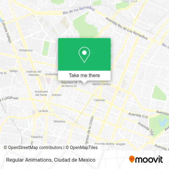 Regular Animations map