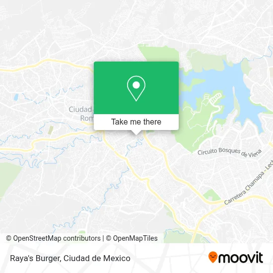 Raya's Burger map