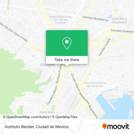 Instituto Beoder map