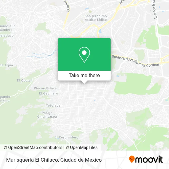 Marisquería El Chilaco map