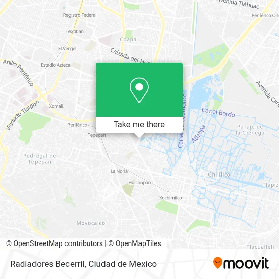 Radiadores Becerril map