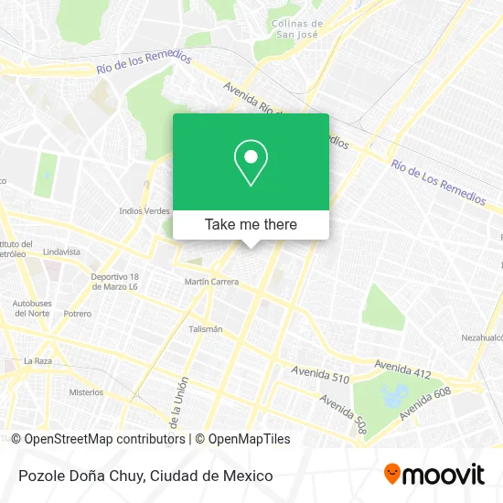 Pozole Doña Chuy map