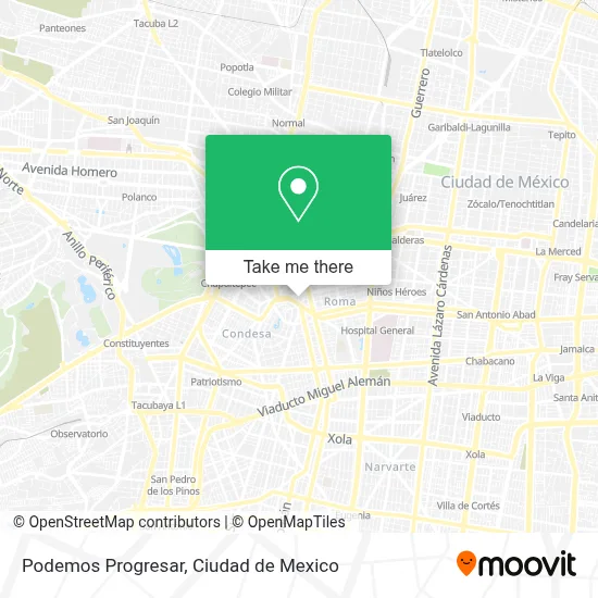 Podemos Progresar map