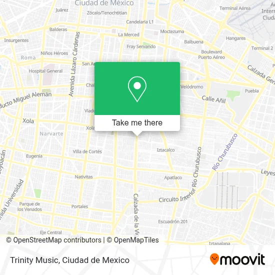 Trinity Music map