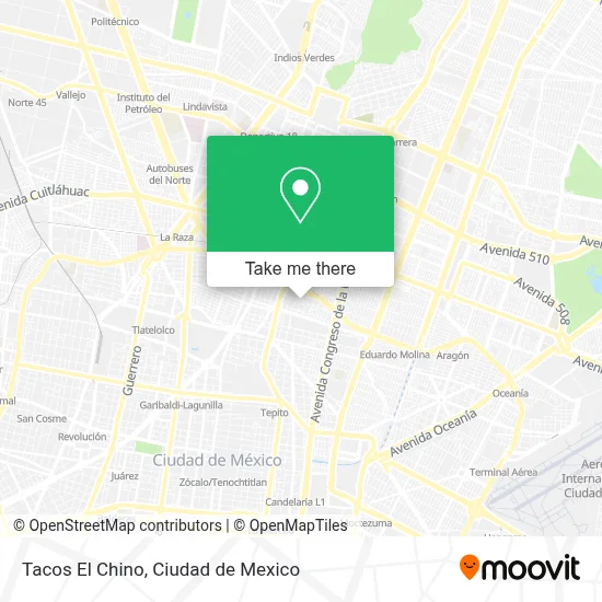 Tacos El Chino map