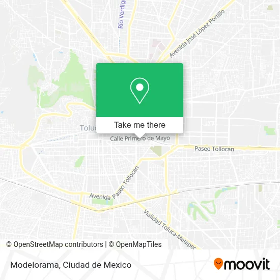 Modelorama map
