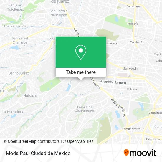 Moda Pau map