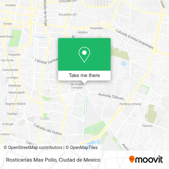 Rosticerías Mas Pollo map