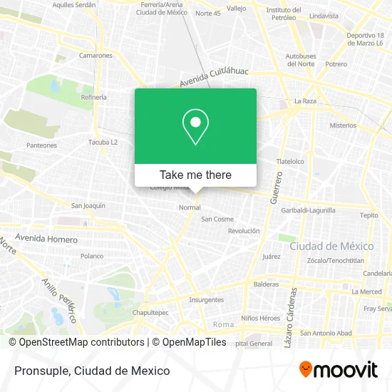 Pronsuple map