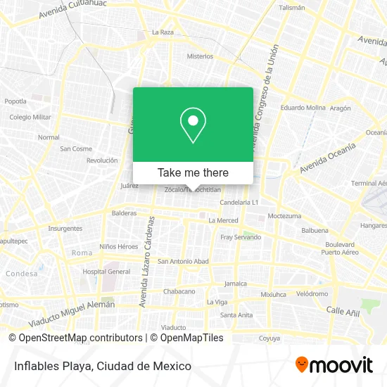 Inflables Playa map