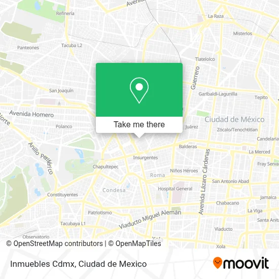 Inmuebles Cdmx map
