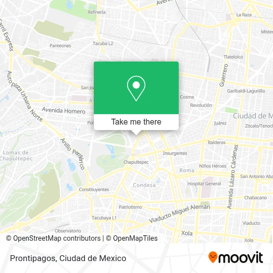 Prontipagos map