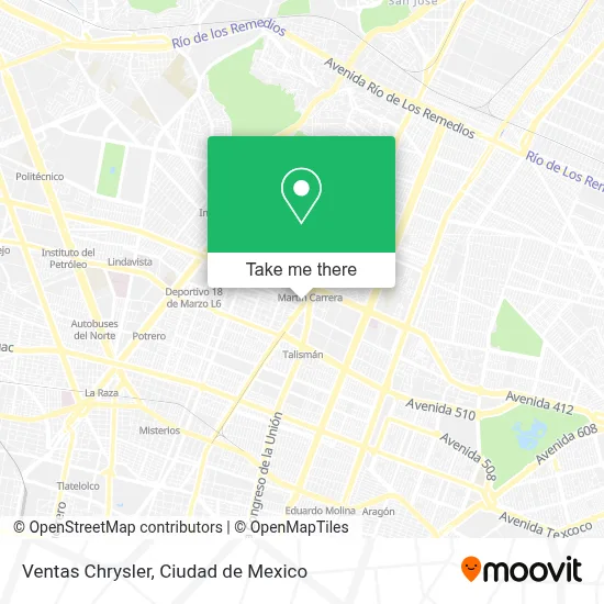 Ventas Chrysler map