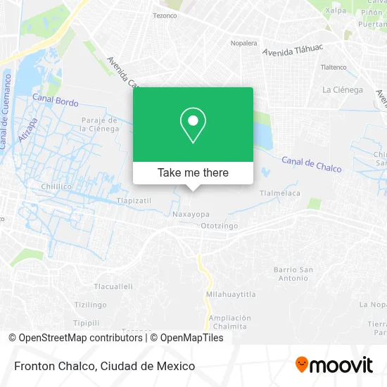 Fronton Chalco map