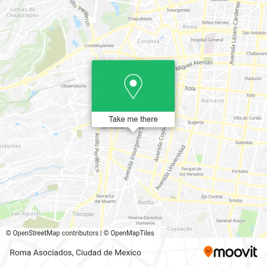Roma Asociados map