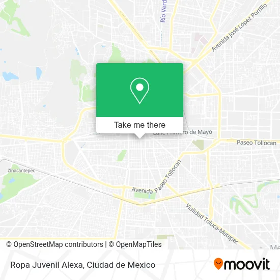 Ropa Juvenil Alexa map