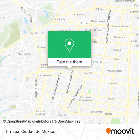 Timspa map