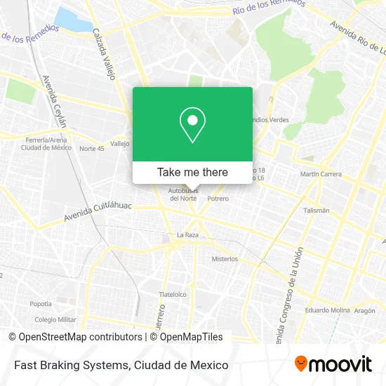 Fast Braking Systems map