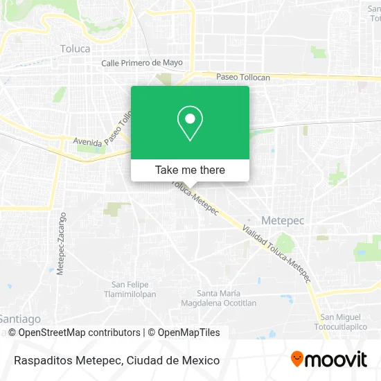 Raspaditos Metepec map