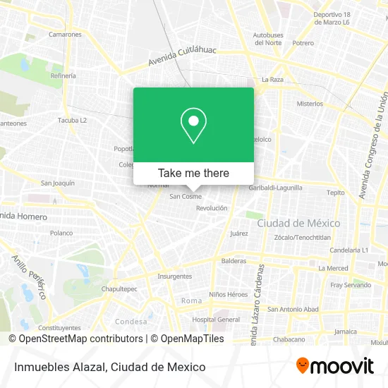 Inmuebles Alazal map