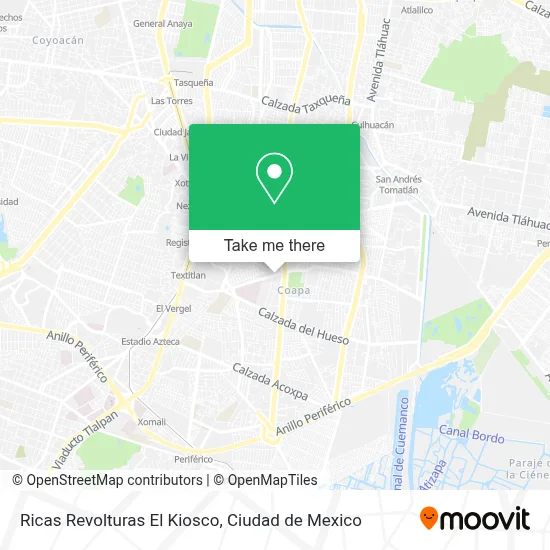 Ricas Revolturas El Kiosco map