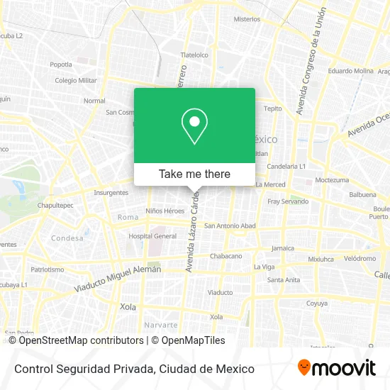 Control Seguridad Privada map