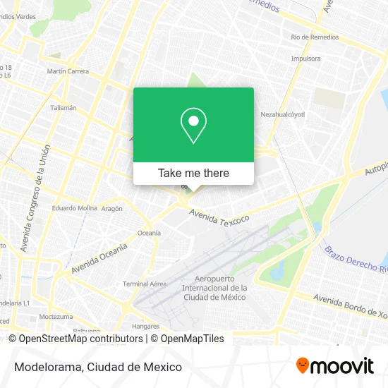 Modelorama map