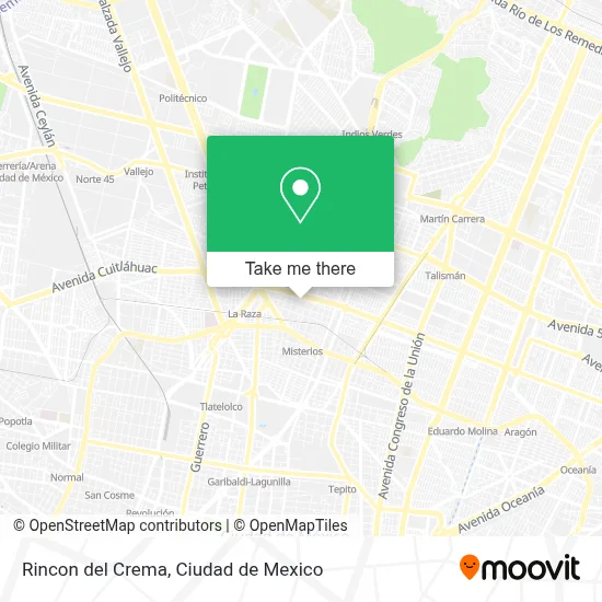Rincon del Crema map