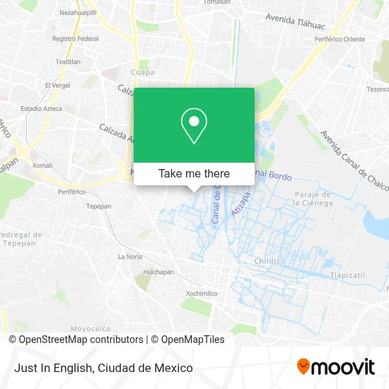 Just In English map