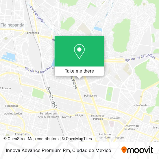 Innova Advance Premium Rm map