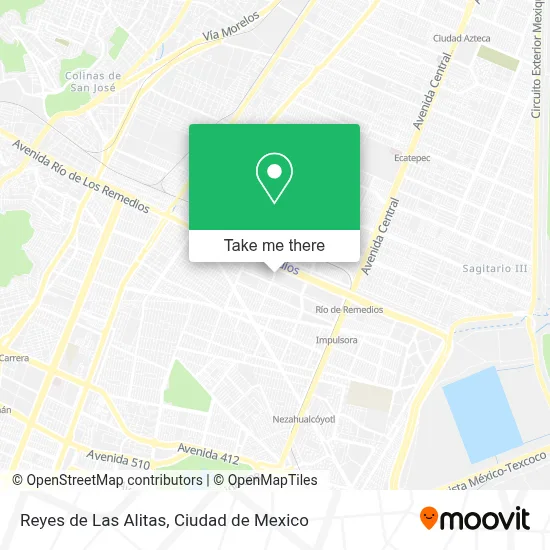 Reyes de Las Alitas map