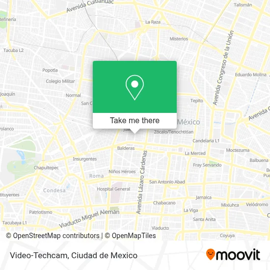 Video-Techcam map