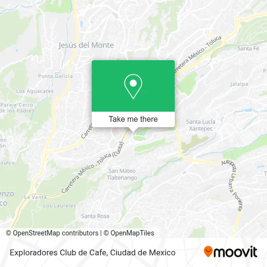 Exploradores Club de Cafe map